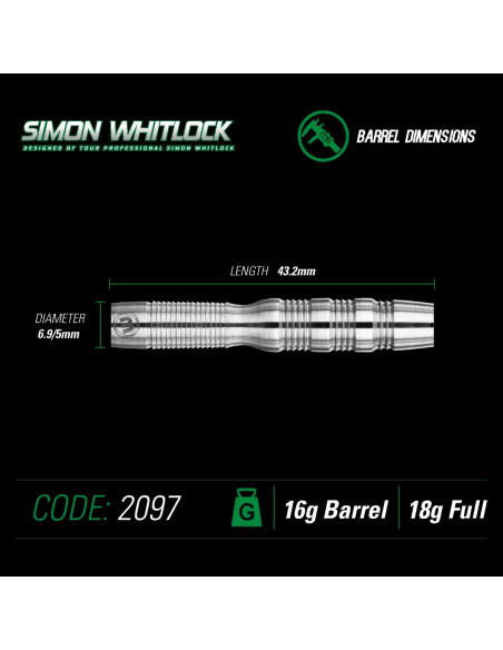 SIMON WHITLOOK Silber Softdarts