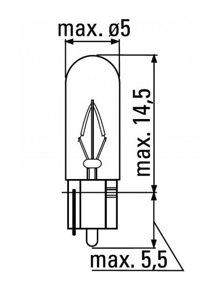 Glassockel Lampe Royal Dart  T5