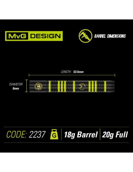 Michael Van Gerwen MvG Ambition Softdarts 20g Winmau Michael Van Gerwen MvG Ambition Softdarts 20g Winmau