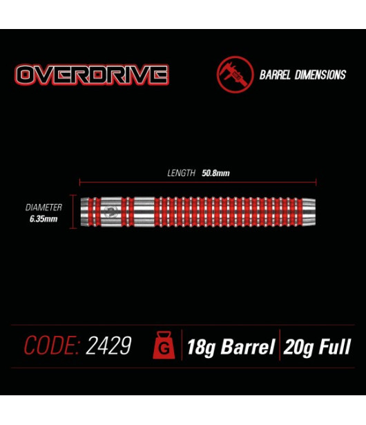 OVERDRIVE soft darts 20g Winmau