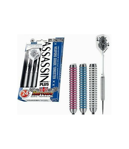 ASSASSIN PLUS steel darts 22/24/26gr Harrows