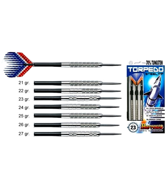 TORPEDO steel darts Harrows