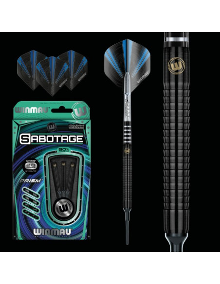 SABOTAGE Black Softdarts 20g Winmau