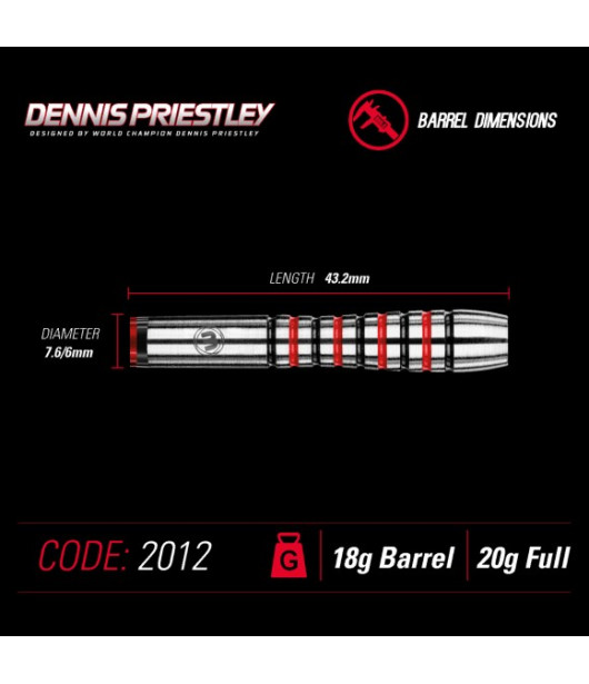 DENNIS PRIESTLEY Gold Softdarts