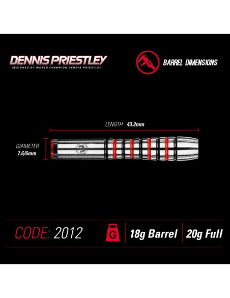 DENNIS PRIESTLEY Gold Softdarts