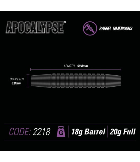APOCALYPSE 2218 Brass soft darts