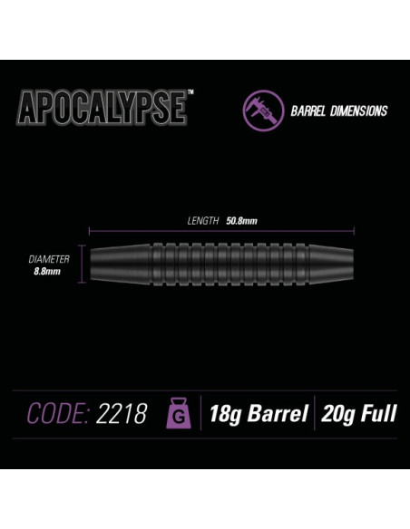 APOCALYPSE 2218 Brass soft darts