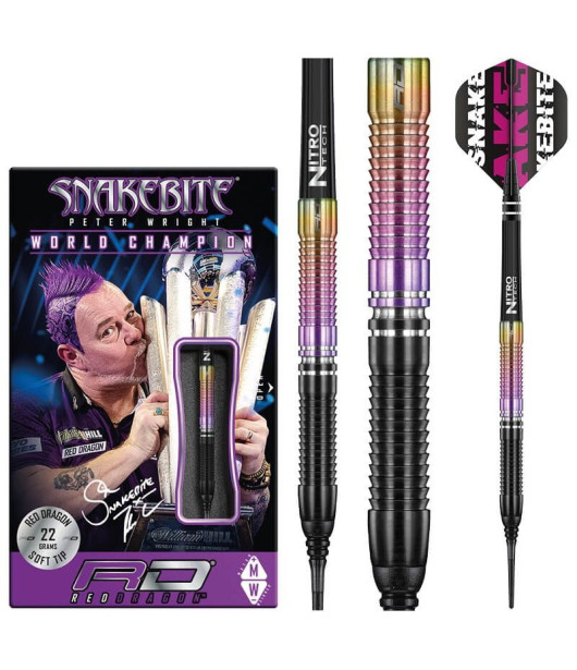 PETER WRIGHT World Champion 2020 Edition Snakebite 22g Red Dragon