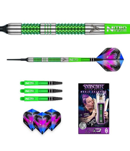 PETER WRIGHT Snakebite Mamba Softdarts 22g Red Dragon