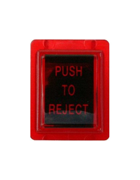 Coin return button push to reject