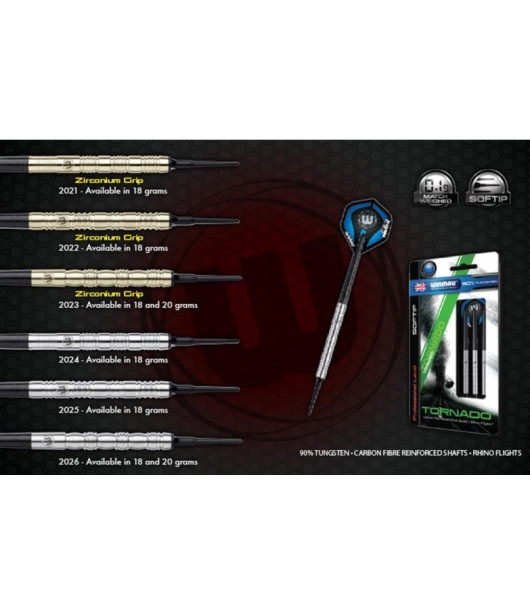 TORNADO ZIRCONIUM soft darts 2023