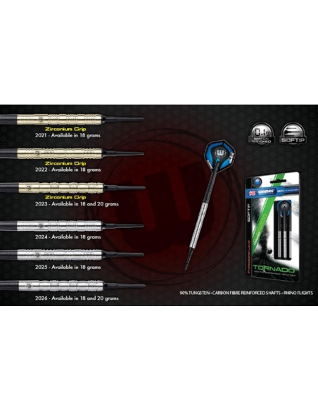 TORNADO ZIRCONIUM soft darts 2023
