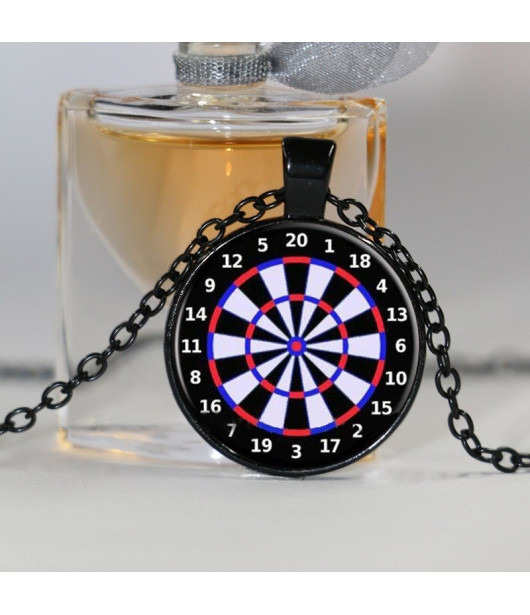 Necklace Dart Board - Pendant! 3 colors